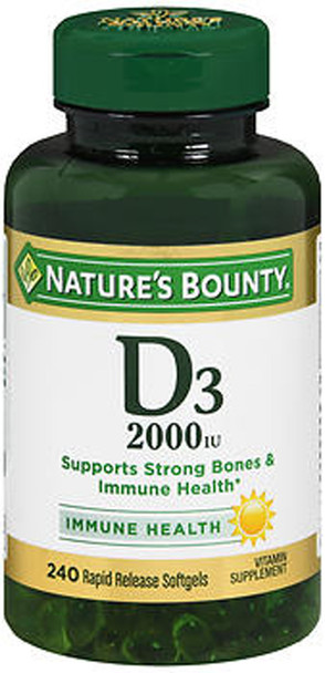 Nature's Bounty Super Strength D3-2000 IU - 200 Softgels