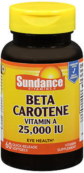 Sundance Beta Carotene Vitamin A 25,000 IU - 60 Softgels