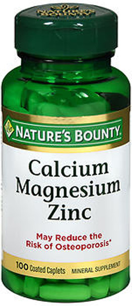 Nature's Bounty Calcium Magnesium Zinc - 100 Caplets