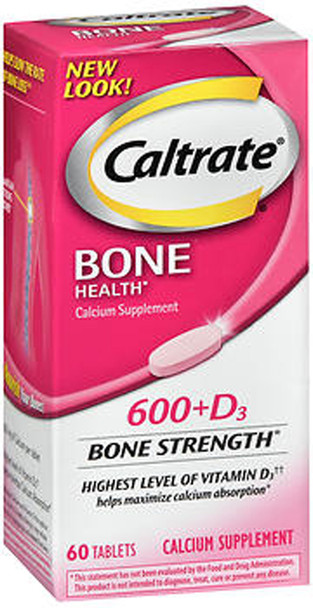 Caltrate 600 Plus D Calcium Supplement - 60 Tablets