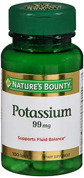 Nature's Bounty Potassium 99 mg - 100 Caplets