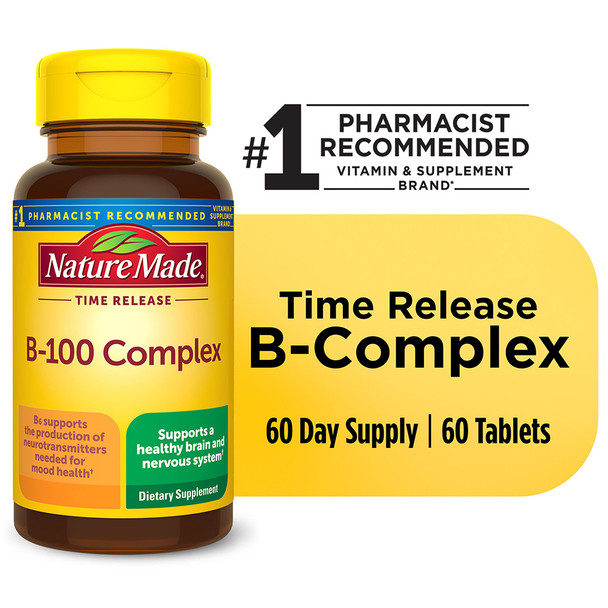 Nature Made Vitamin B-100 Complex - 60 Tablets