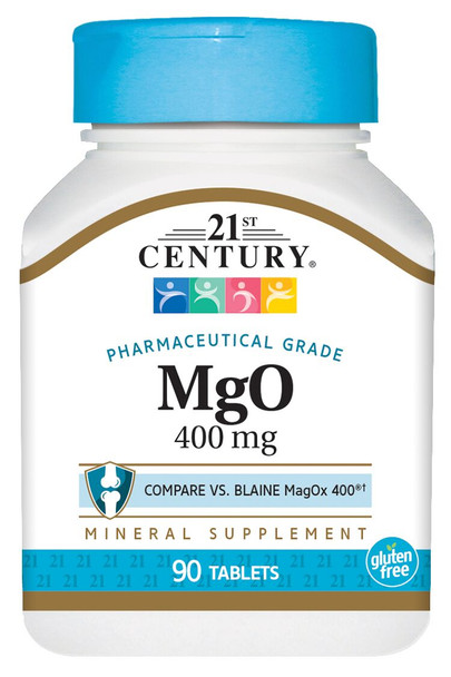 21st Century MgO 400 mg Tablets - 90 ct