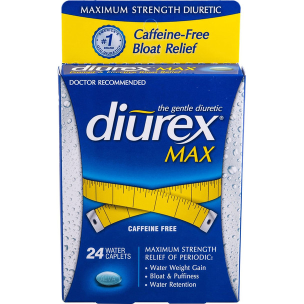 Diurex Max Water Caplets Caffeine Free - 24 Caplets