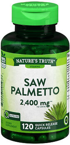 Nature's Truth Saw Palmetto 2,400 mg Quick Release Capsules - 120 Capsules