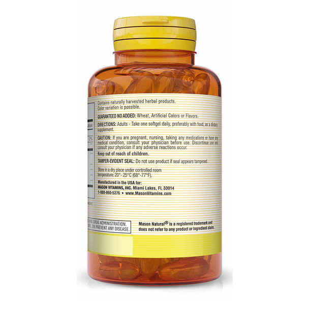 Mason Vitamins Flax Seed Oil 1000mg - 100 Softgels