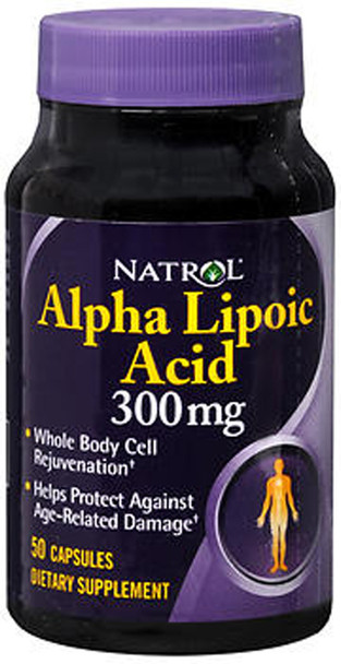 Natrol Alpha Lipoic Acid 300 mg- 50 Capsules