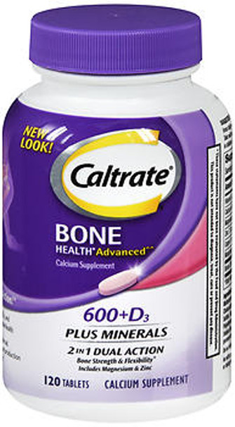 Caltrate 600 Plus Minerals Calcium Supplement - 120 Tablets