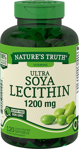 Nature's Truth Ultra Soya Lecithin 1200 mg Quick Release Softgels - 120 ct