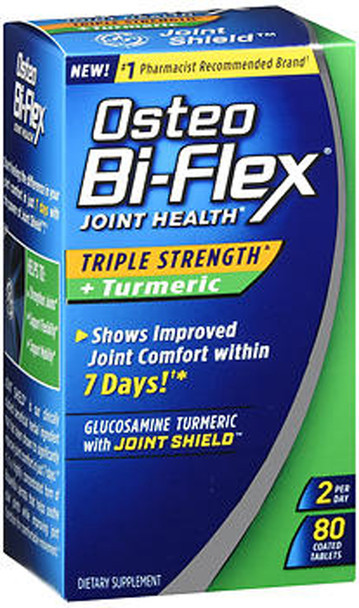 Osteo Bi-Flex Joint Health Herbal Formula With Turmeric Capsules - 80 ct