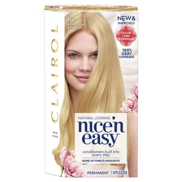 Clairol Nice 'n Easy Hair Color 10 Natural Extra Light Blonde