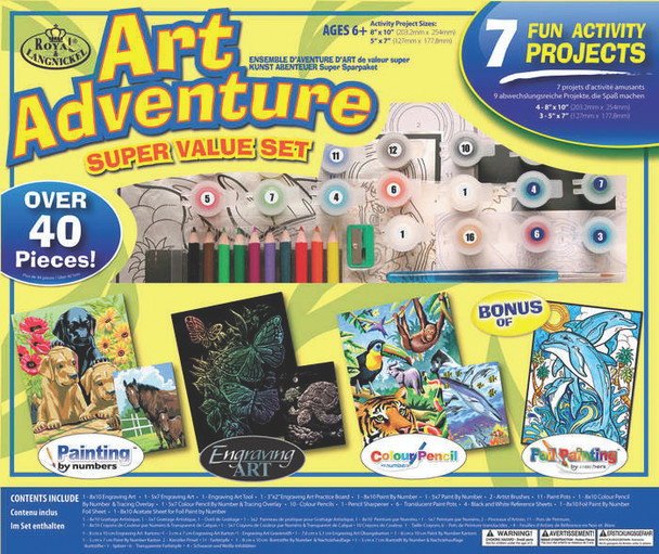 Boy's Art Adventure Activity Set - 40+ pc