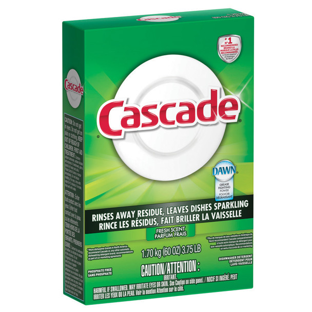 Cascade Powder Dishwasher Detergent - Fresh Scent, 60 oz