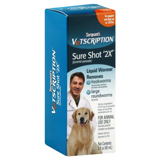 For Dogs & Puppies Sure Shot Liquid Wormer - 2 oz