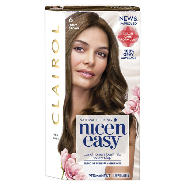 Clairol Nice 'n Easy Permanent Haircolor 6 Light Brown