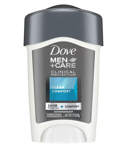 Dove Men+Care Clinical Protection Antiperspirant Deodorant Solid Clean Comfort - 1.7 oz