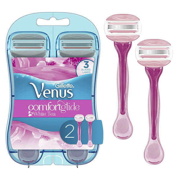 Gillette Venus Spa Disposable Razors + Shave Gel Bars White Tea Scent - 2 ea