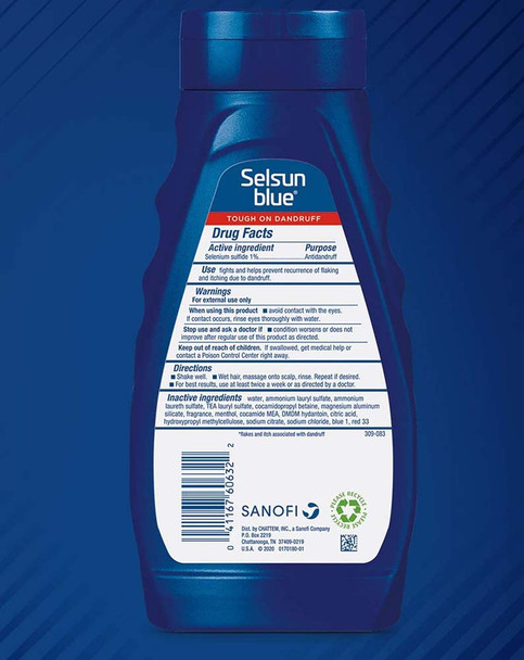 Selsun Blue Dandruff Shampoo Medicated - 11 oz