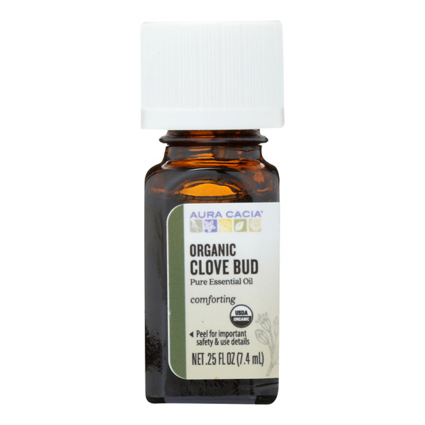 Aura Cacia Organic Essential Oil - Clove Bud - .25 Oz