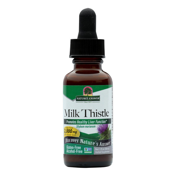 Nature's Answer Milk Thistle Seed Alcohol Free - 1 Fl Oz