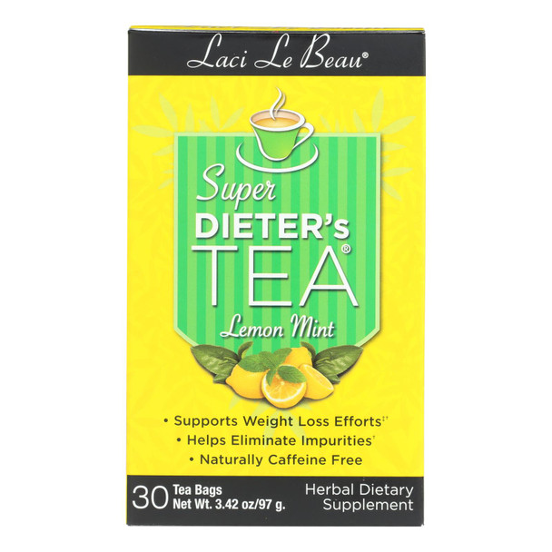 Laci Le Beau Super Dieter's Tea Lemon Mint - 30 Tea Bags