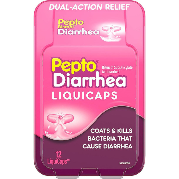 Pepto Diarrhea Antidiarrheal Liquicaps - 12 ct