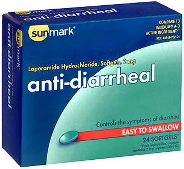 Sunmark Anti-Diarrheal Softgels - 24 ct