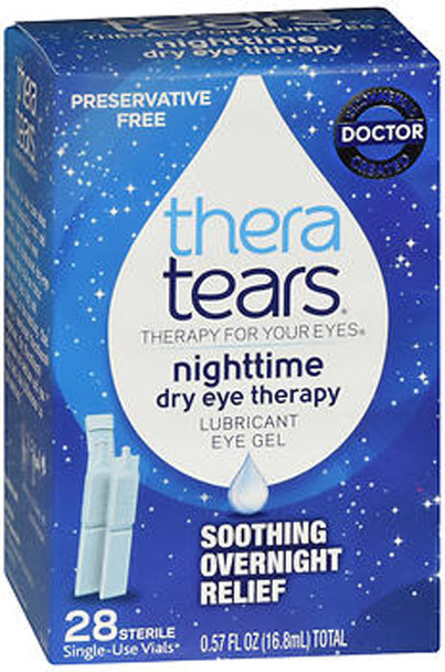 TheraTears Nighttime Dry Eye Therapy Lubricant Eye Gel - 28, 0.57 oz Single-Use Vials