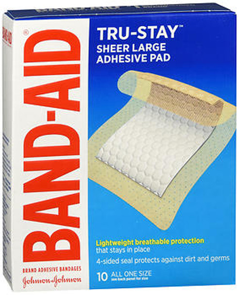 Band-Aid Adhesive Pads All One Size - 2 7/8", 10 ct
