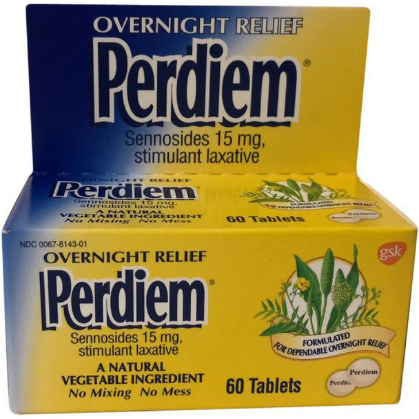 Perdiem Overnight Relief, Pill Formula, Laxative - 60 ea.