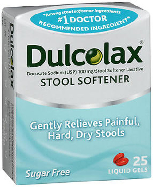 Dulcolax Stool Softener Liquid Gels - 25 ct