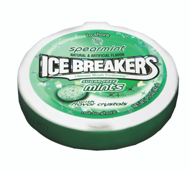 Ice Breaker Sugar Free Breathmints, Spearmint, 1.5 oz (Pack of 8)