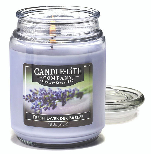 Candle-lite Candle, Fresh Lavender Breeze - 18 oz