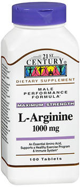 21st Century L-Arginine 1000 mg Tablets - 100 ct