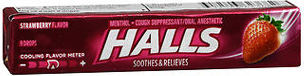 Halls Menthol Drops Strawberry - 20 packs of 9