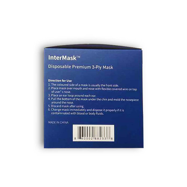 InterMask™ 3 Ply Face Mask - 50 ct