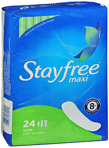 STAYFREE Maxi Pads Super - 6 packs of 24