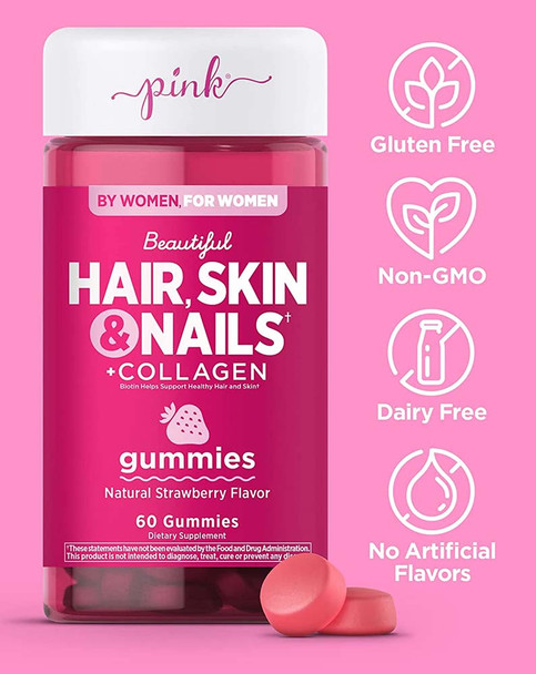 Nature's Truth Dazzling Hair, Skin, Nails + Collagen Gummies - 60 ct