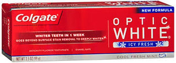 Colgate Optic White Toothpaste Icy Fresh Cool Fresh Mint - 3.2 OZ
