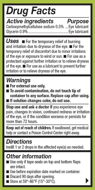 Refresh Relieva Lubricant Eye Drops, 0.33 Fl Oz (10ml) Sterile