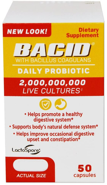 Bacid Daily Probiotic | 50 Capsules