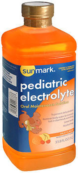 Sunmark Pediatric Electrolyte Oral Maintenance Solution Fruit Flavor - 33.8 oz