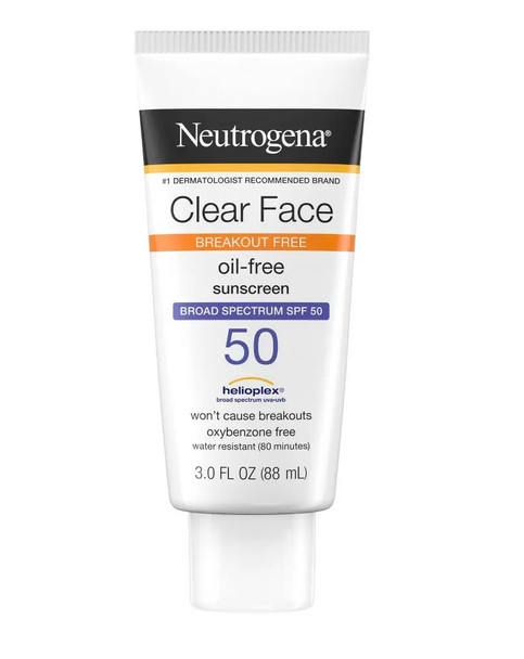 Neutrogena Clear Face Sunscreen Lotion - SPF 50 - 3 fl oz