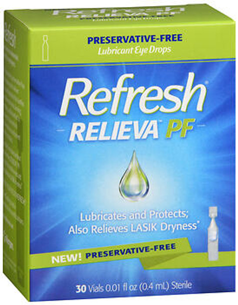 Refresh Relieva PF Lubricant Eye Drops Vials - 30 ct