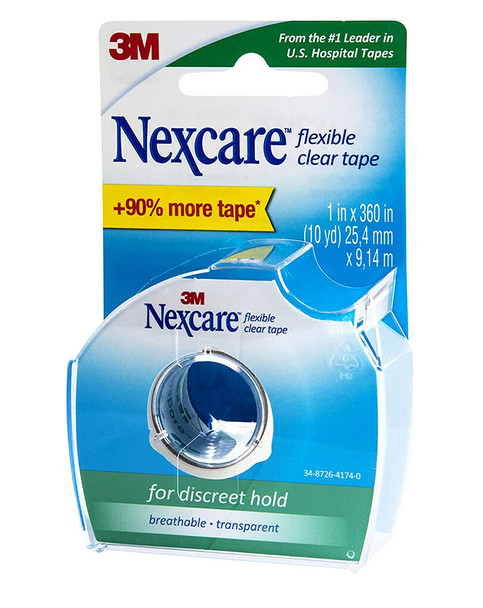 Nexcare Flexible Clear Tape 1 inch - 10 yrs