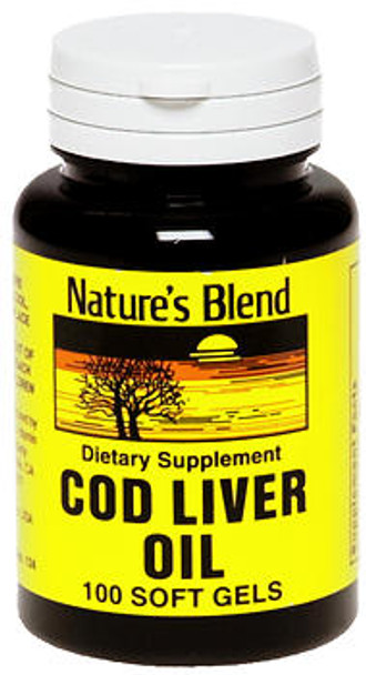 Nature's Blend Cod Liver Oil 400 mg Softgels - 100 ct