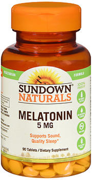Sundown Naturals Extra Strength Melatonin 5 mg Tablets - 60 ct