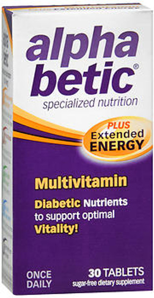 alpha betic Multi-Vitamin Tablets- 30 ct