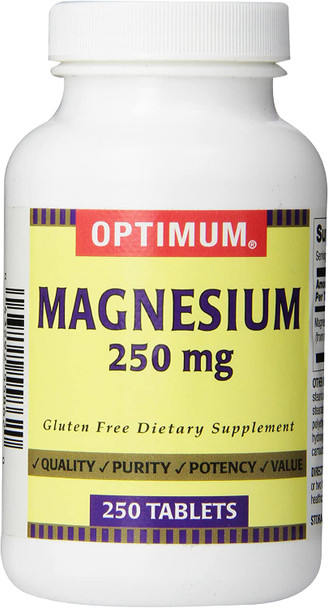 Optimum Magnesium Tablets, 250 Mg - 250 ct