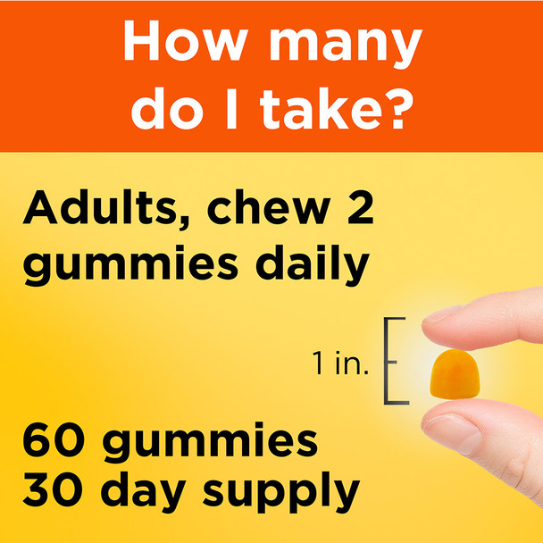 Nature Made Turmeric Curcumin Gummies 250 mg per Serving - 60 ct